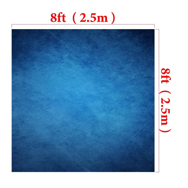 Kate 8Ã—8ft Blue Portrait Photography Backdrop Abstract Photo Background for Photographer Video Pictures Photo Studio Prop Fabric - Image 2